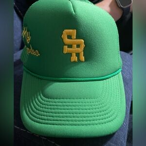 Stevenson Ranch Green Trucker Cap with Yellow Detailing